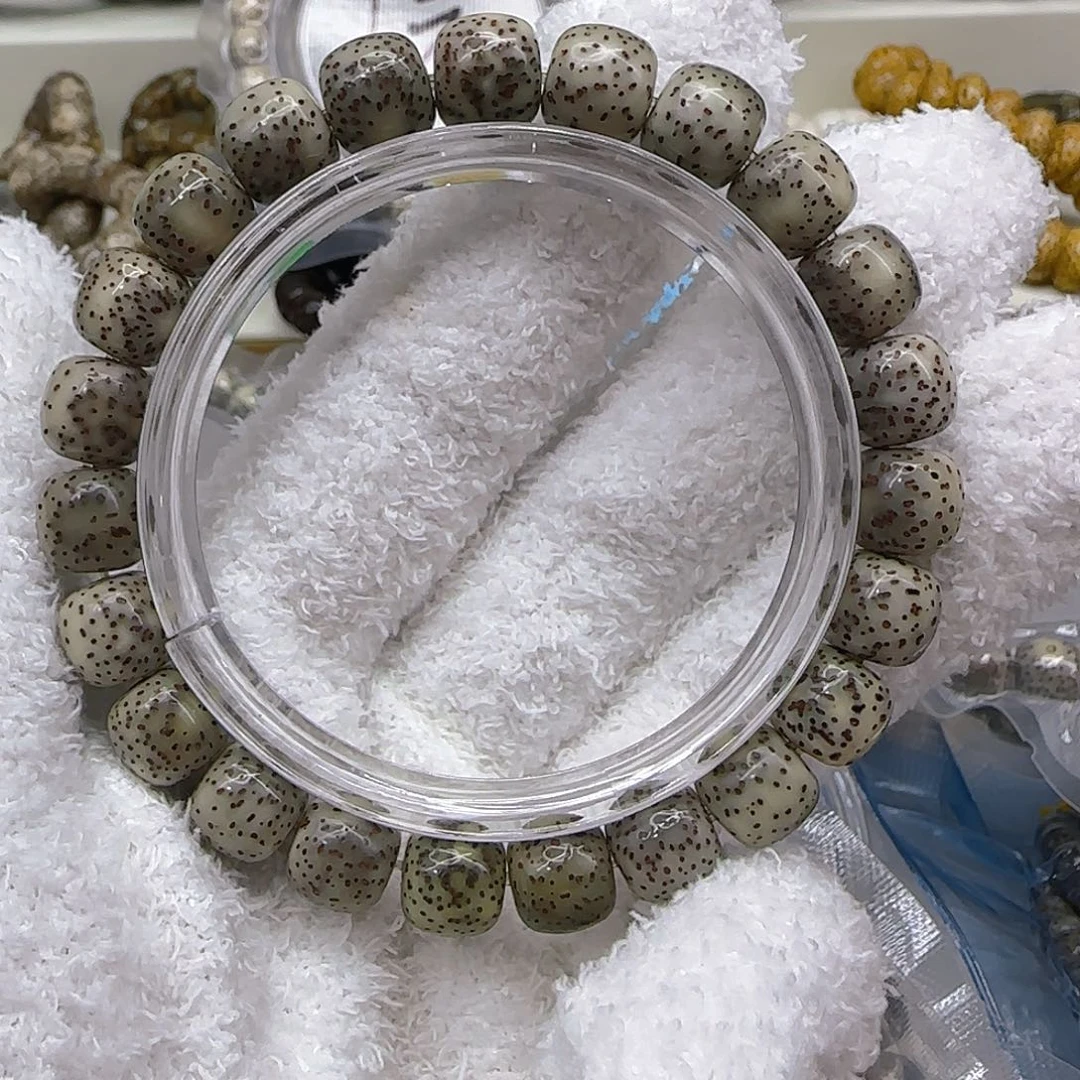 星月菩提手串160高端黑冰大眼睛星月菩提1.0桶单圈