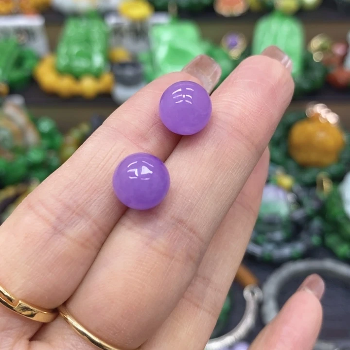 翡翠未镶嵌耳饰耳坠30