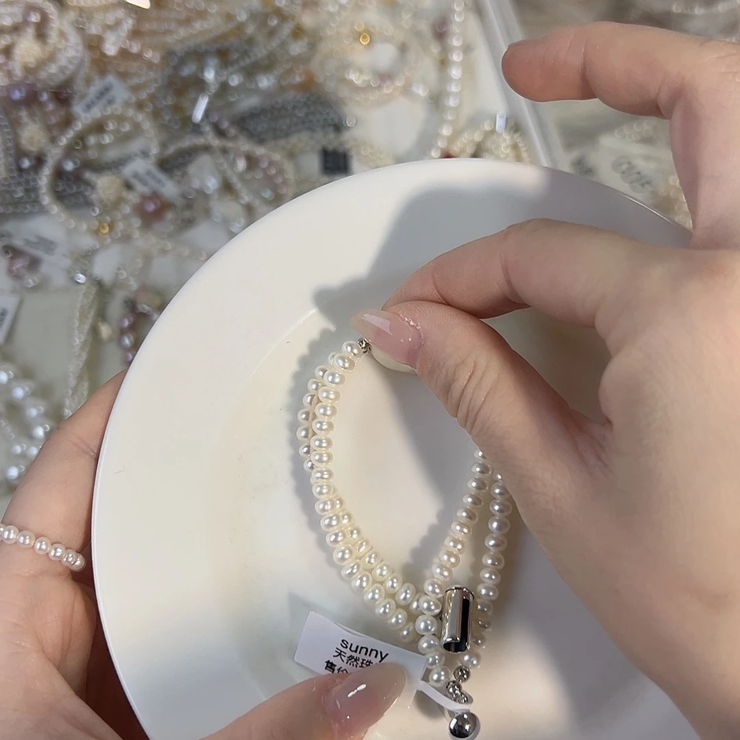 织***竹未镶嵌淡水珍珠设计款珠宝首饰