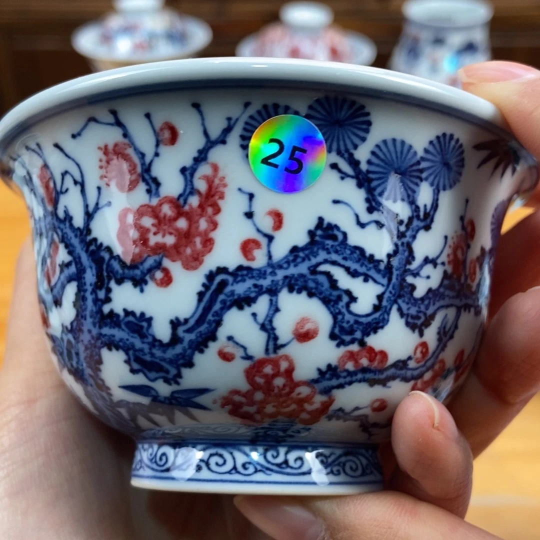 手绘现代茶具非古董