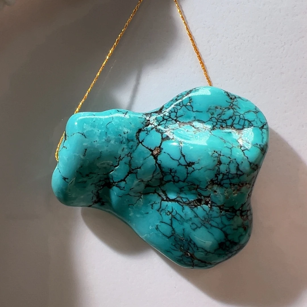 绿松石未镶嵌挂件