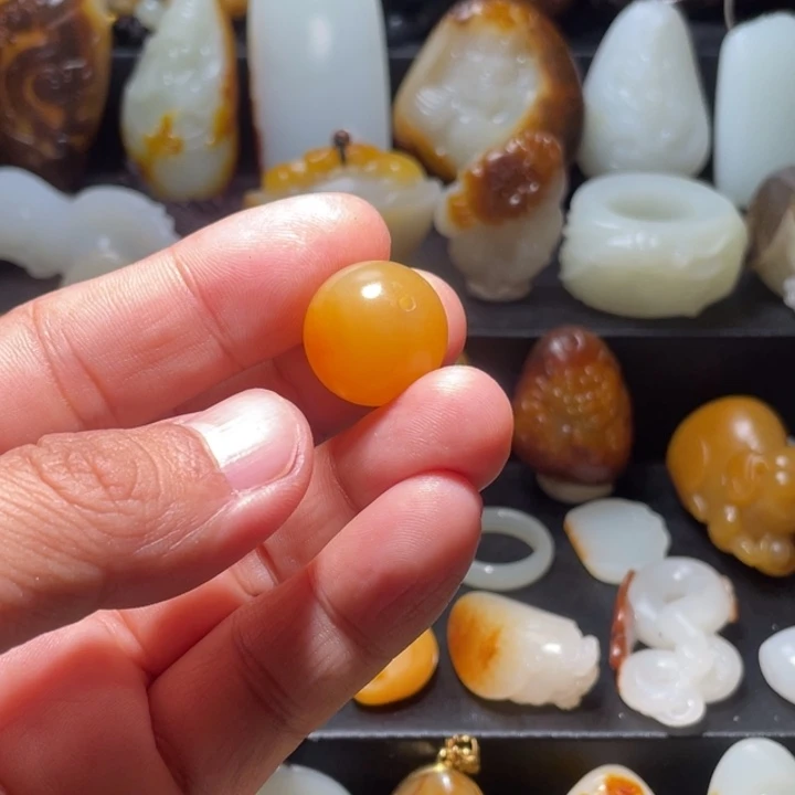 未镶嵌和田玉珠宝奇石夜***光