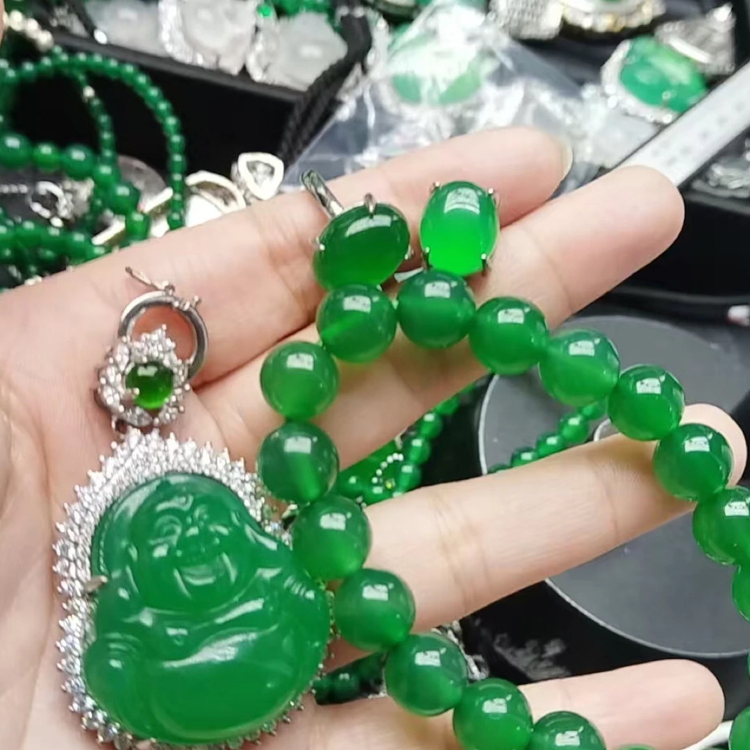 玉髓项链吊坠毛衣链