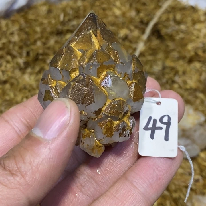 水晶水晶原石摆件未镶嵌钢****