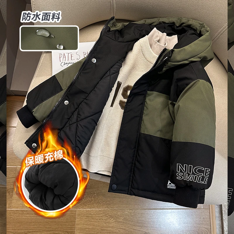 男童棉衣夹棉外套冬装棉袄冬款童装儿童宝宝小童超厚保暖棉服冬季