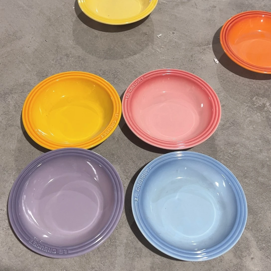 陶瓷 大餐前 紫色 天蓝 深粉 深黄