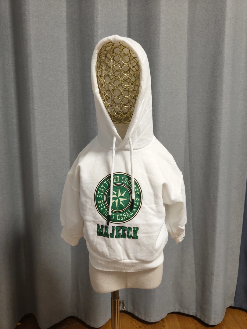 趣搭儿童2025新款毛圈连帽卫衣韩版时尚