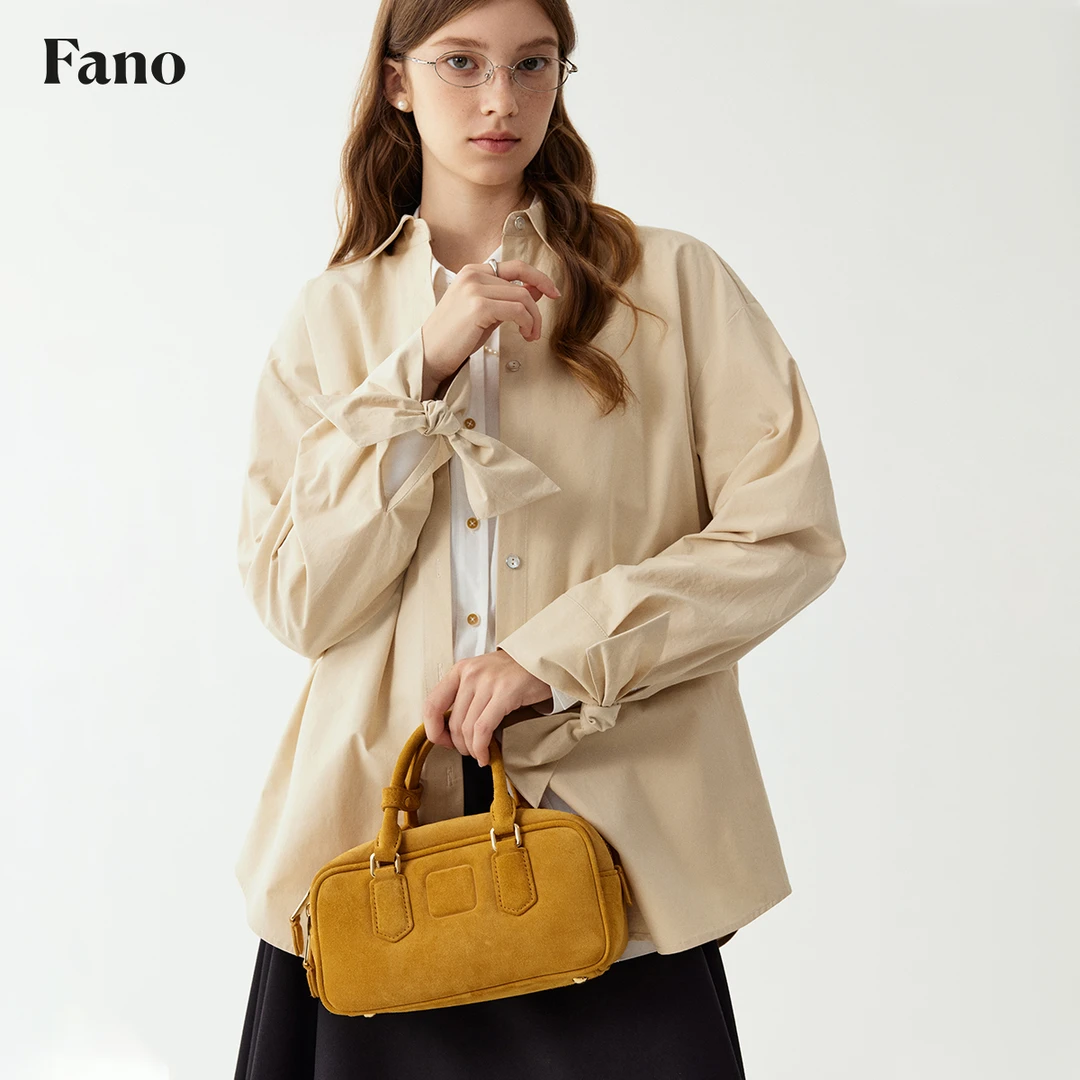 【清仓】“多变法则”袖口扭结设计宽松阔感休闲衬衫FC25S104