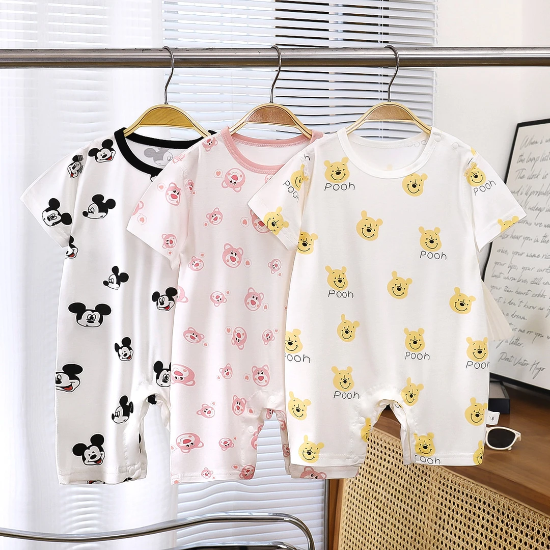 满印米奇维妮连体哈衣