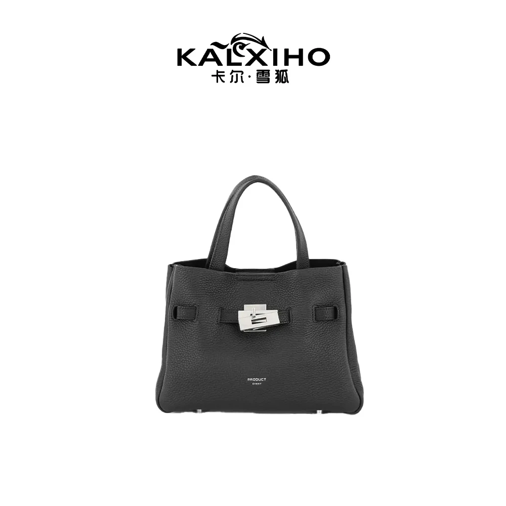 kalxiho包包单根通勤风防刮单肩包软皮真皮牛皮凯莉包手拎包休闲