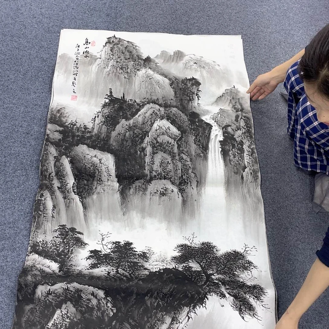 国画作品小姐姐放漏…