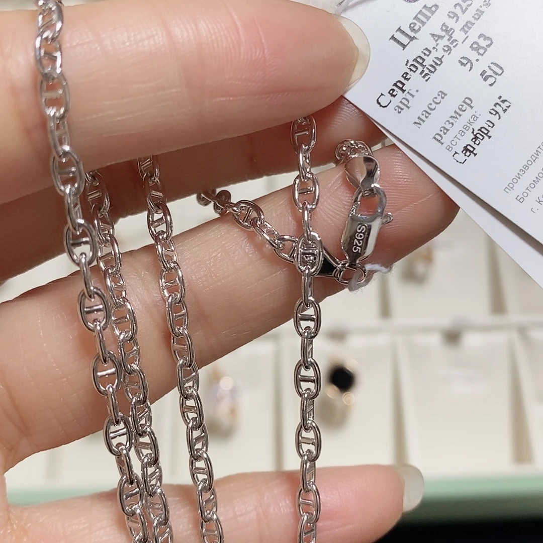 吊坠925银50厘米猪鼻子