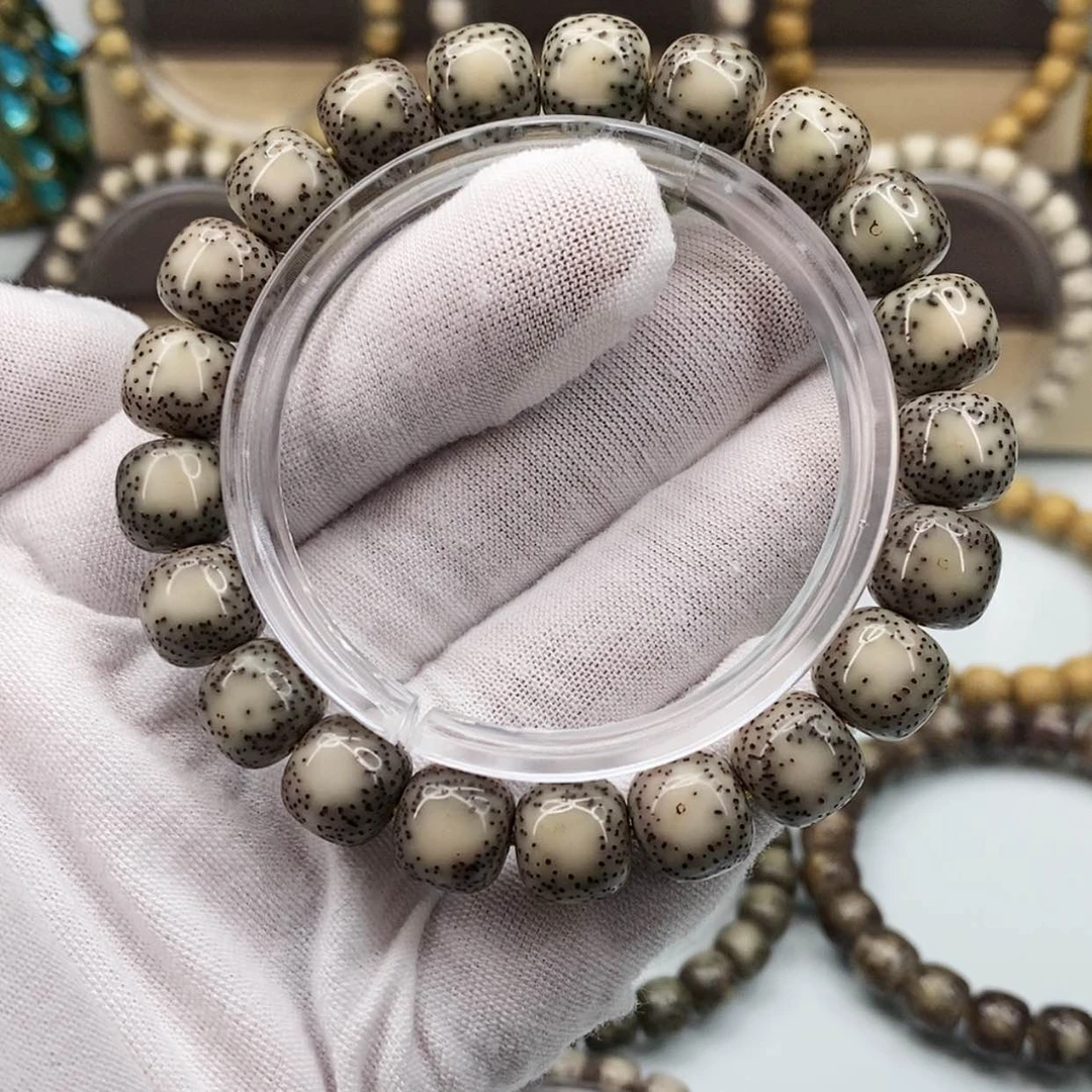 【闪购商品】星月菩提手串一物一图原生态同枝糯冰双留白