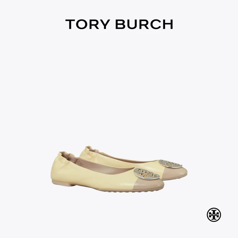 【礼遇】TORY BURCH 汤丽柏琦 CLAIRE 拼色芭蕾舞鞋 156309