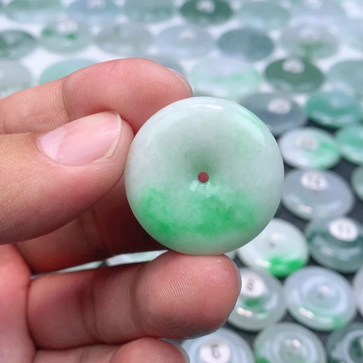 翡翠未镶嵌颈饰缅甸天然A货翡翠29.5-6.0