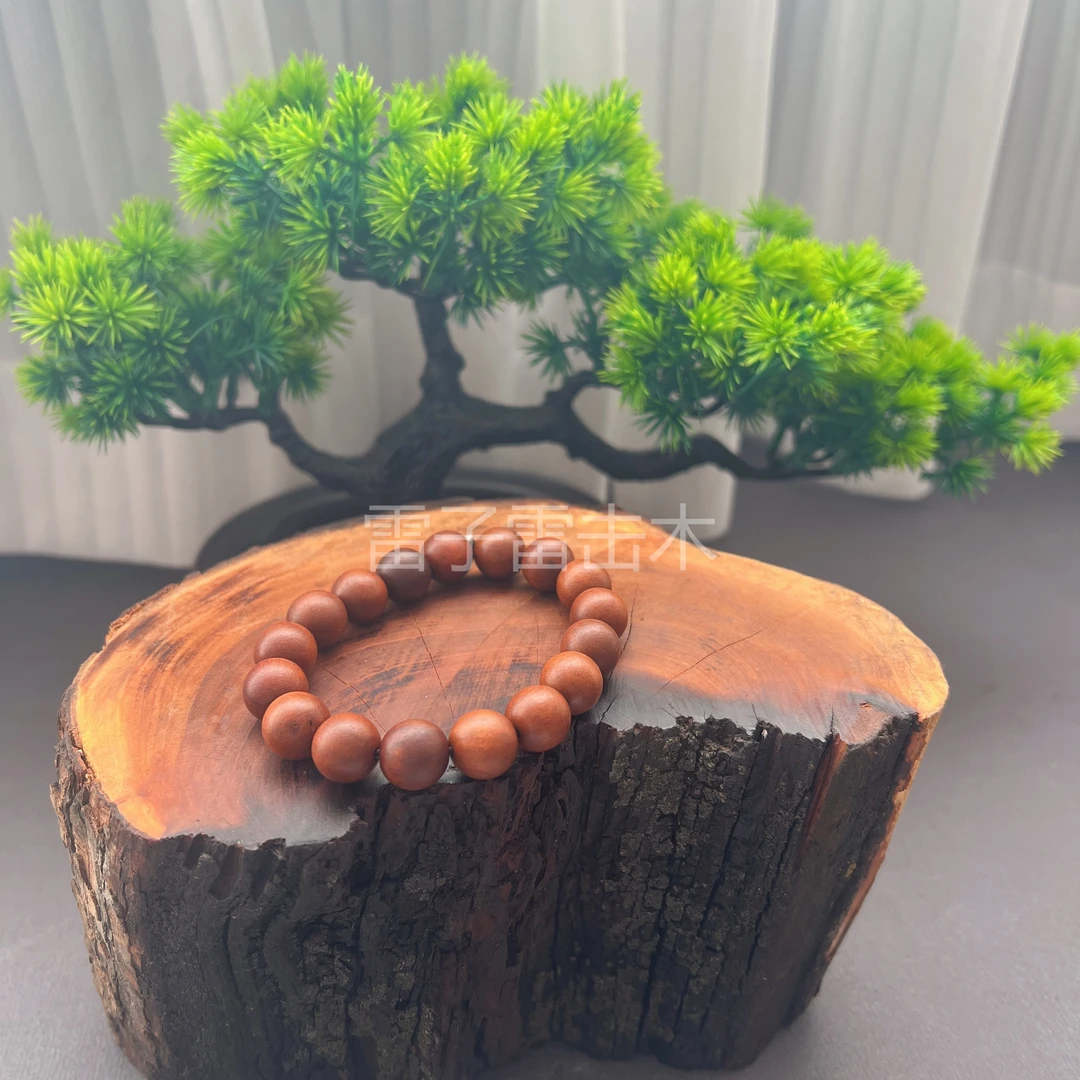 雷子雷击枣木已开1.2圆珠手串招财好运挂件饰品纯手工雕刻全手工