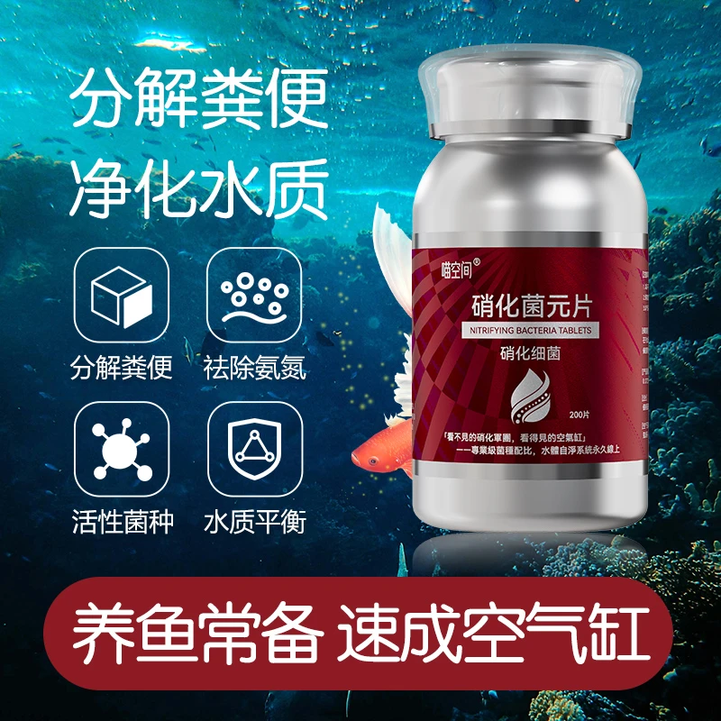 【硝化细菌菌元片】鱼缸必备打造空气缸建立硝化系统鱼缸自净水体