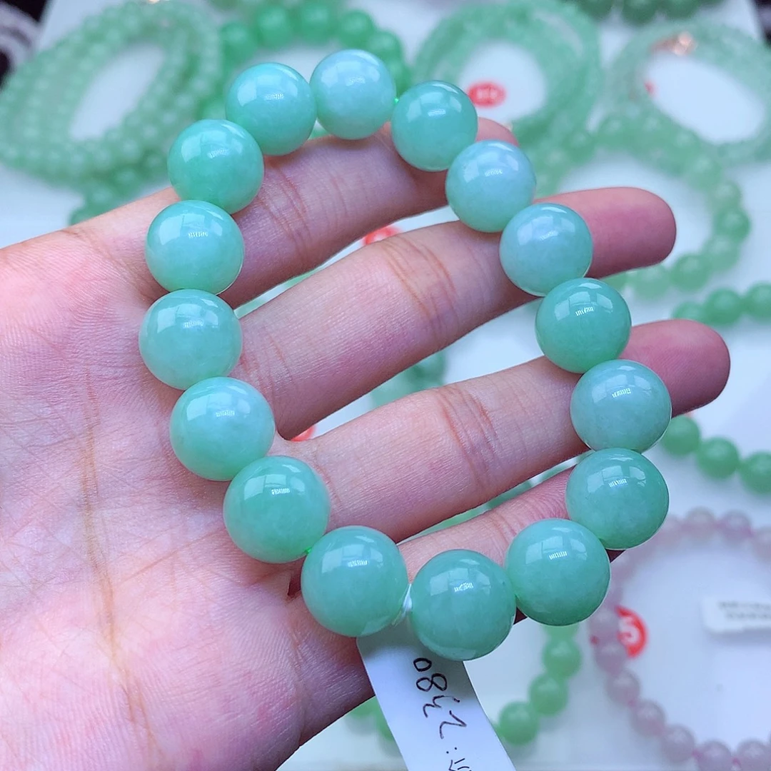 翡翠未镶嵌毛衣链卡13