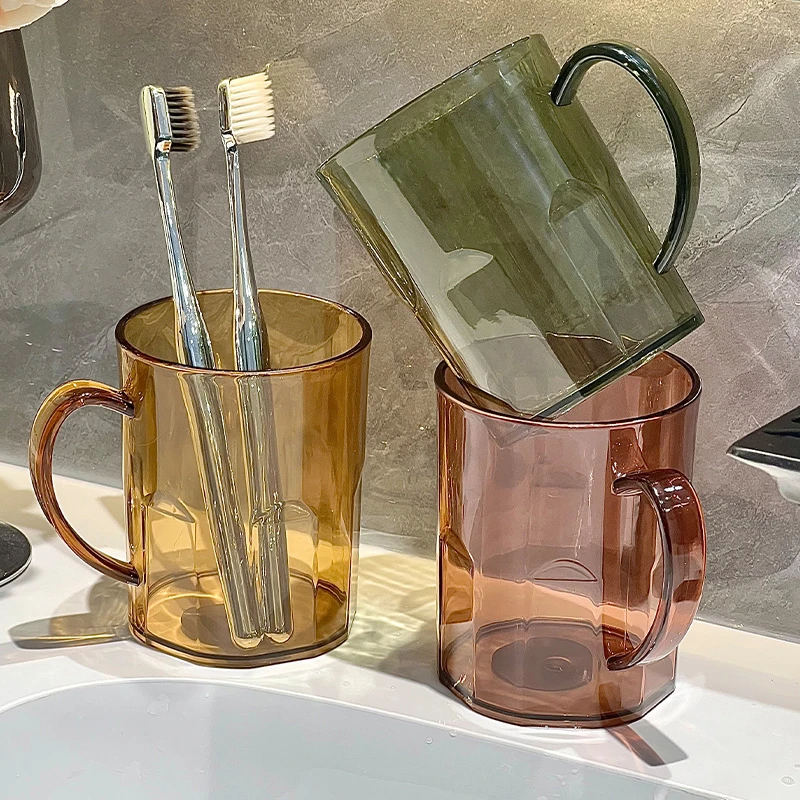 漱口杯透明ins风时尚宿舍情侣新款酒店刷牙杯轻奢牙刷杯学生洗漱
