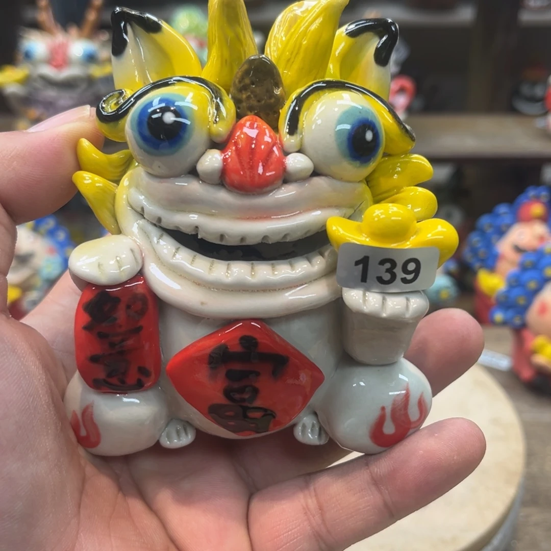 陶瓷纯手工抽象陶瓷摆件139