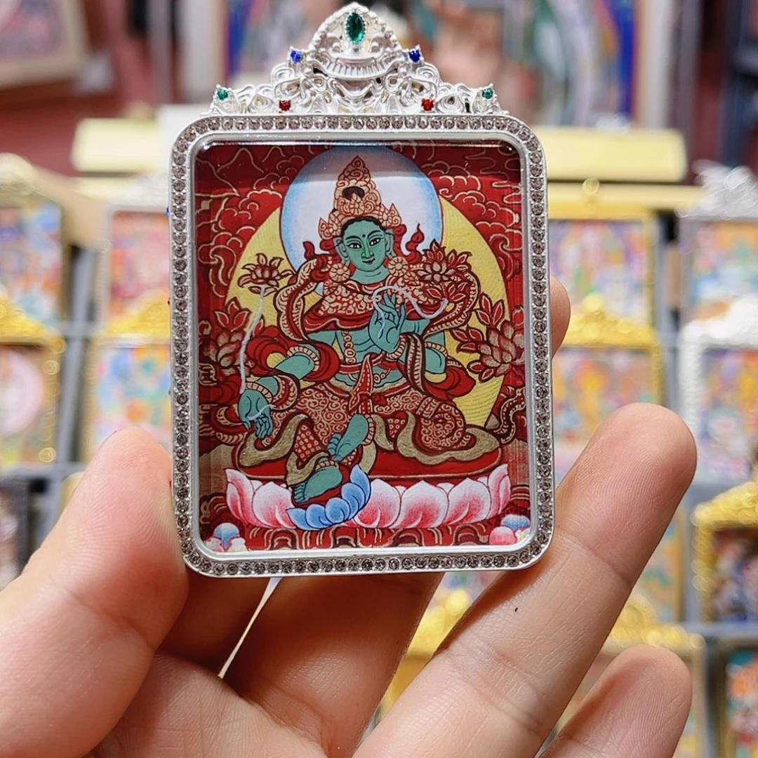 银S925热贡艺术唐卡