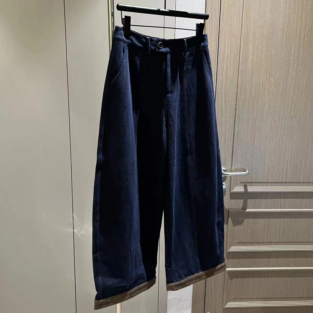 【大L】重磅外贸进口高奢重工设计师风通勤百搭显瘦休闲裤251181