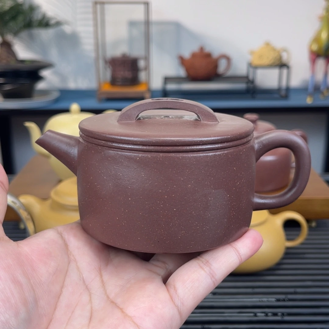茶壶紫砂220毫升全手工底槽青汉瓦