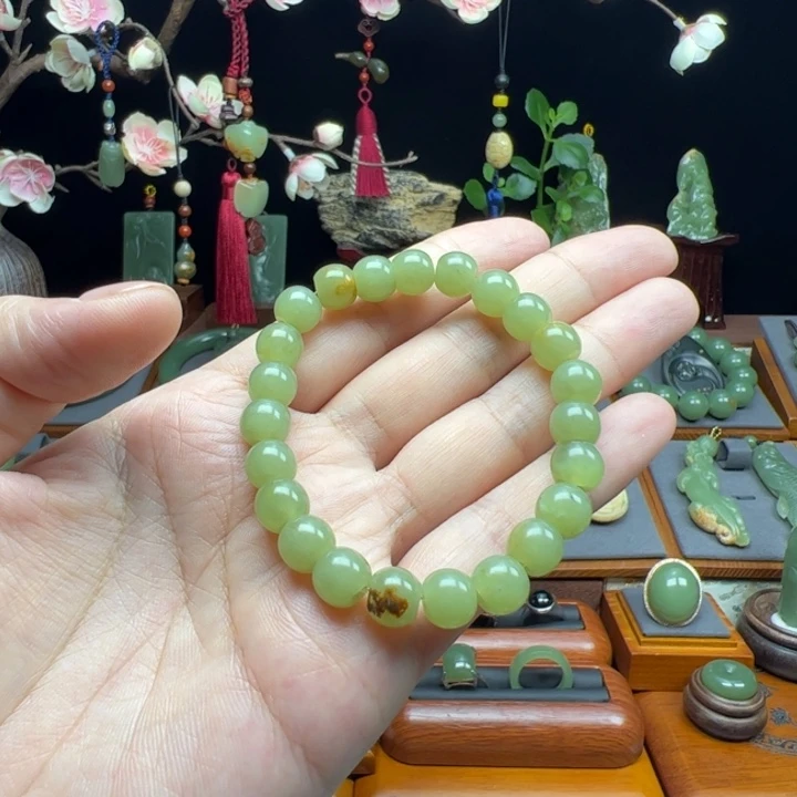 未镶嵌手链岫岩河磨玉（透闪石质玉）