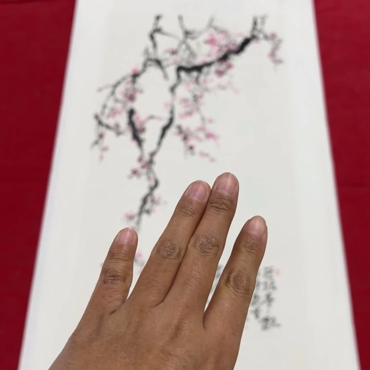 润***画国画花鸟等图案为一体的大型