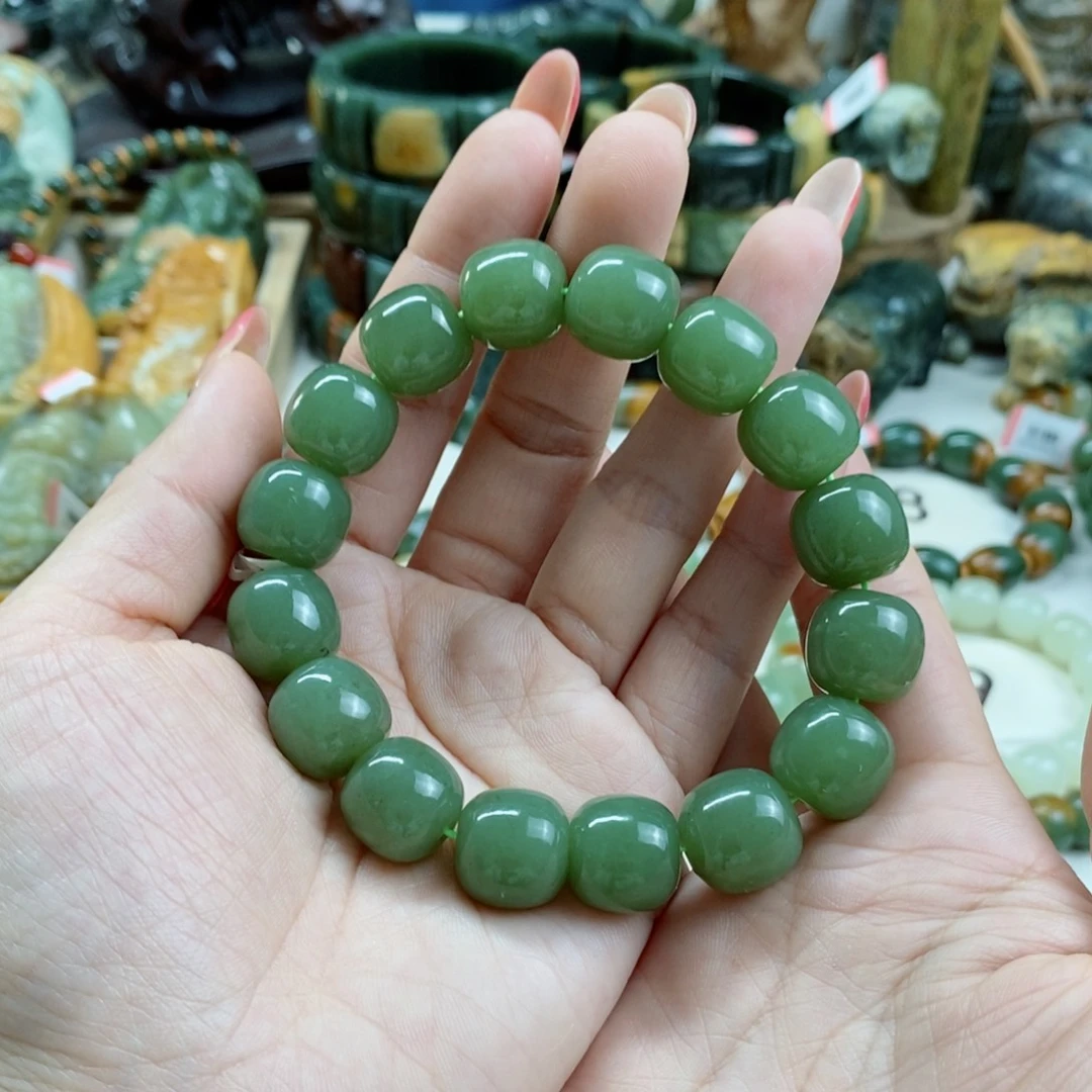 透闪石质玉手链未镶嵌