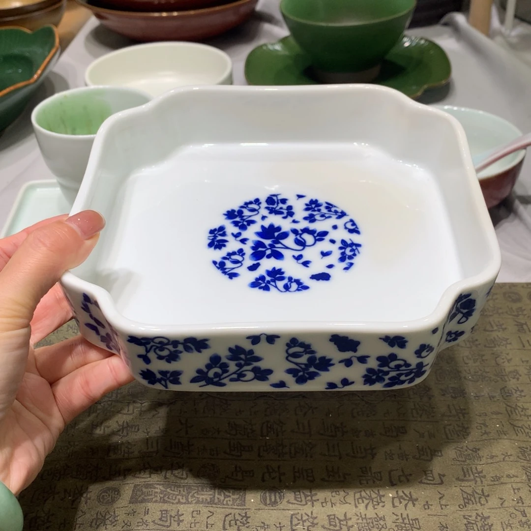 陶景德镇粗陶复古盘碗微瑕