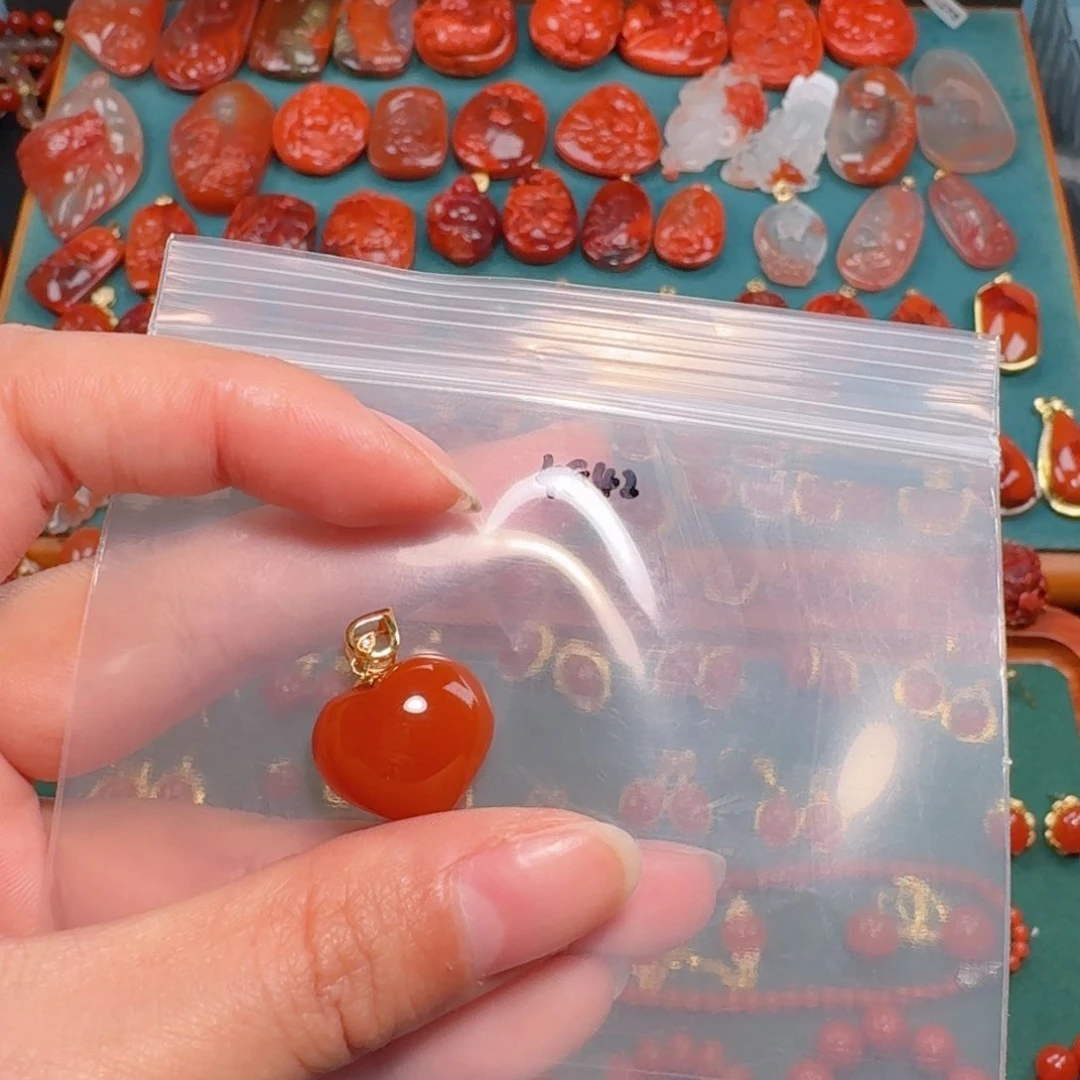 南红玛瑙南红18K金镶嵌