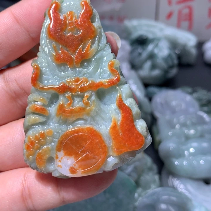 翡翠未镶嵌颈饰保真天然a货翡翠