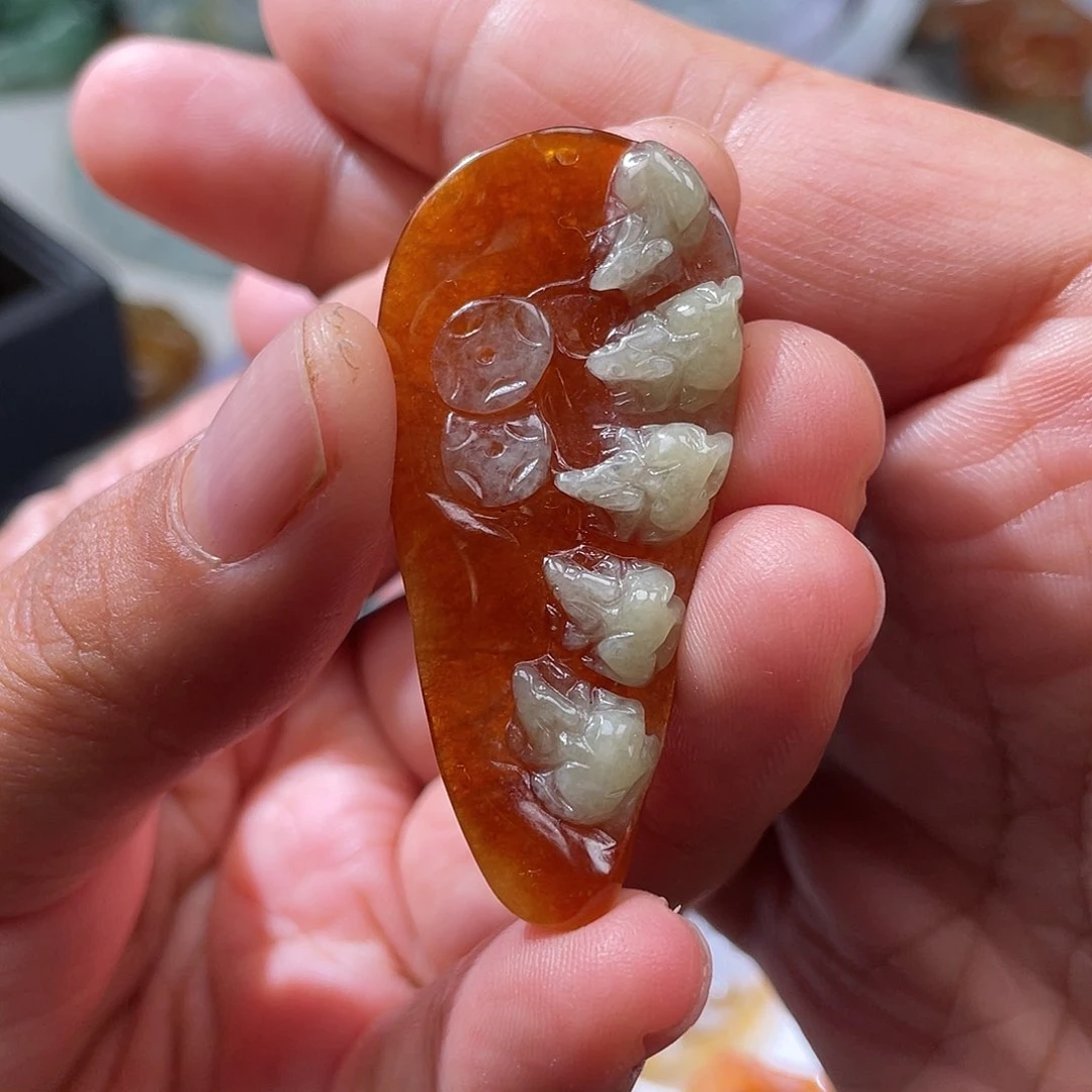 颈饰未镶嵌翡翠翡玉缘翡翠