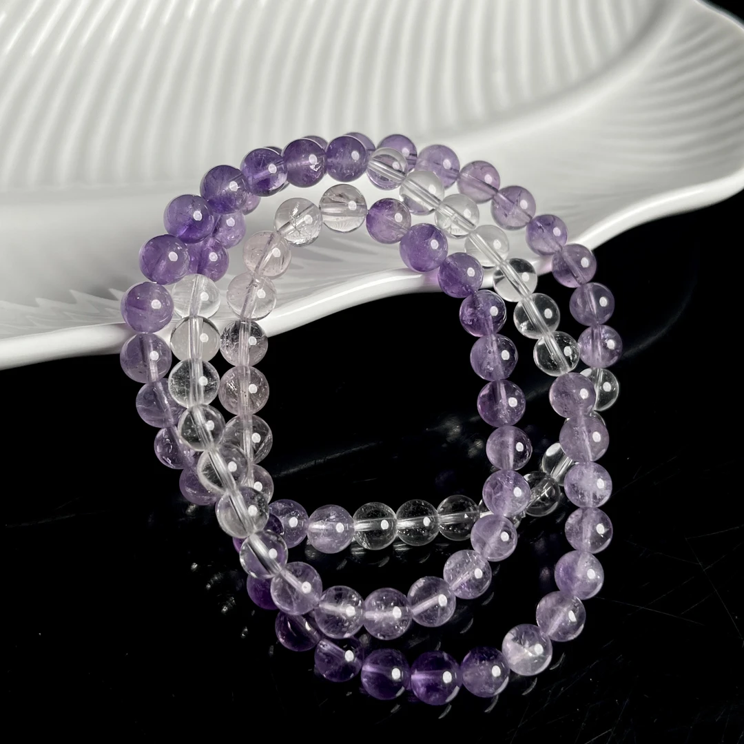 渐变薰衣草紫阿塞多圈6mm+V1001多样性发其一时尚设计