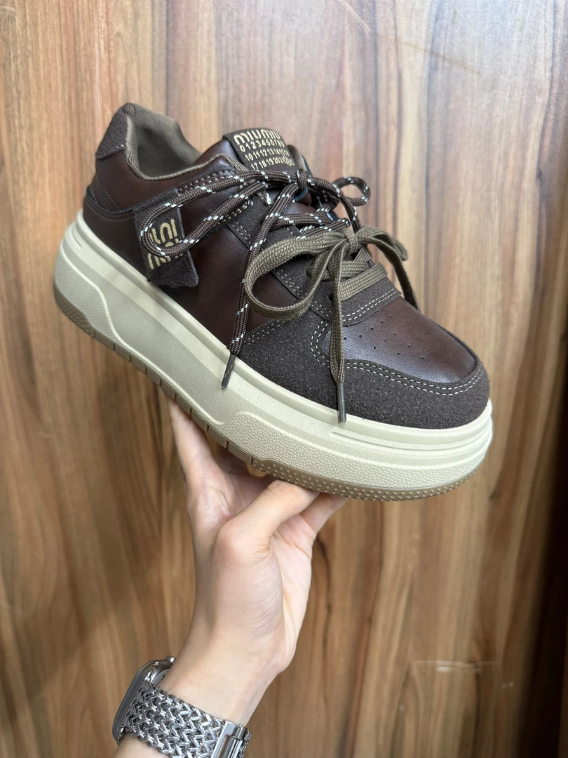 【M0681 深棕】小众板鞋女款学生百搭鞋子