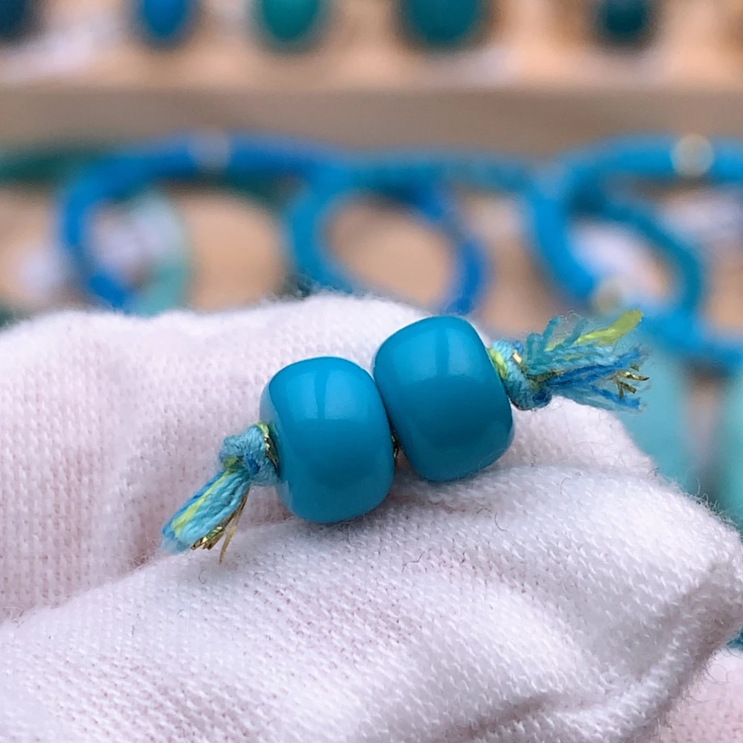 绿松石未镶嵌珠宝奇石7.1mm