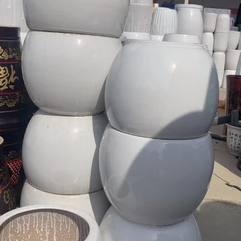 低腰纯白圆球大号28*25（一对）