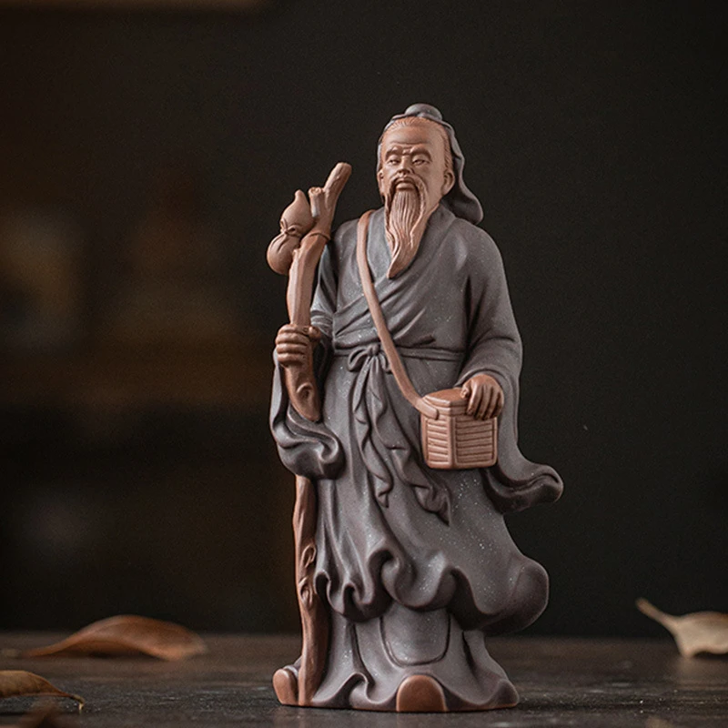 陶瓷摆件神医华佗人物创意高端客厅茶室家用大气装饰工艺品摆设