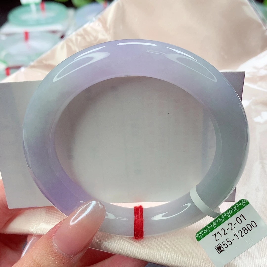 翡翠未镶嵌手镯55圈