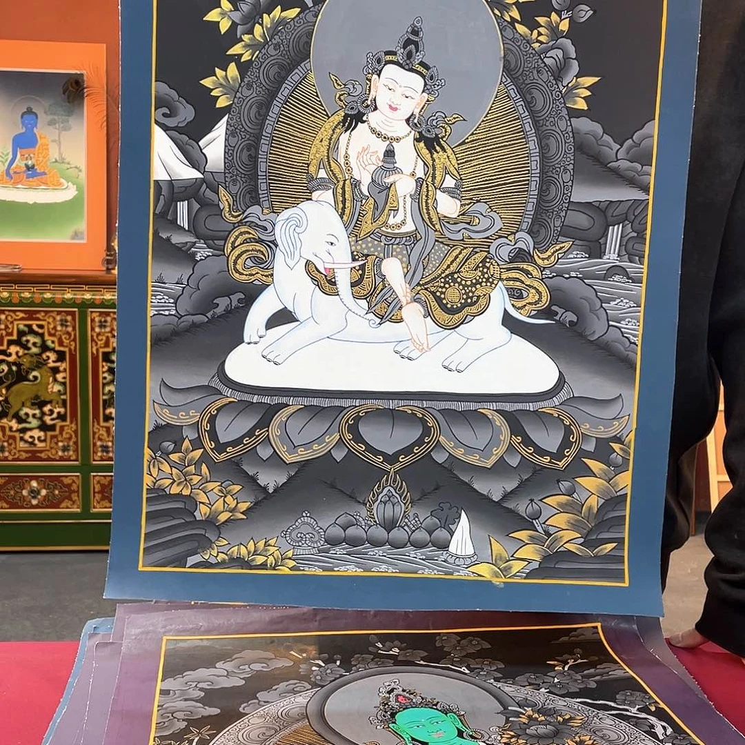 装裱画40×60普贤纯手绘