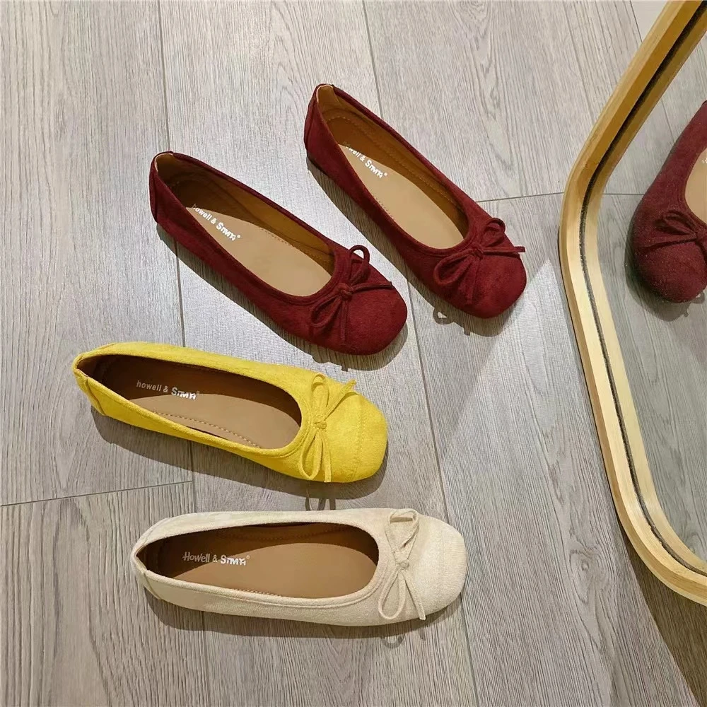 夏季时尚小皮鞋英伦风软底舒适百搭款乐福单鞋301(蝴蝶结单鞋)