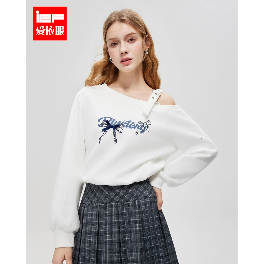 【春季新品】IEF/爱依服2025春季新款设计感设计卫衣欧若风