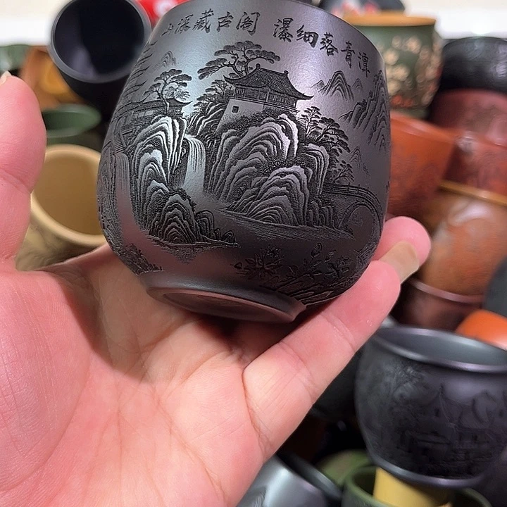 茶杯紫砂全手工紫砂主人杯