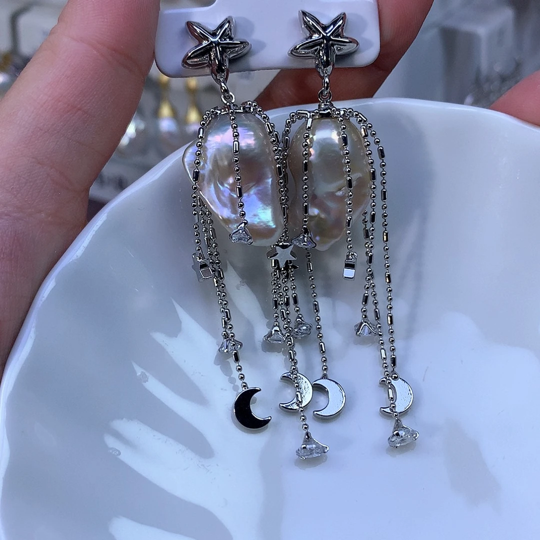 耳饰合金淡水珍珠福利3847有瑕