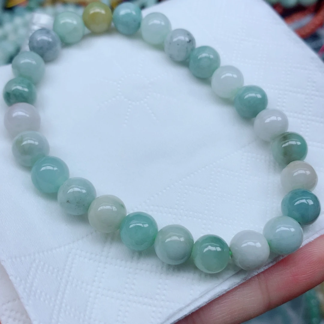 翡翠未镶嵌颈饰珠子翡翠