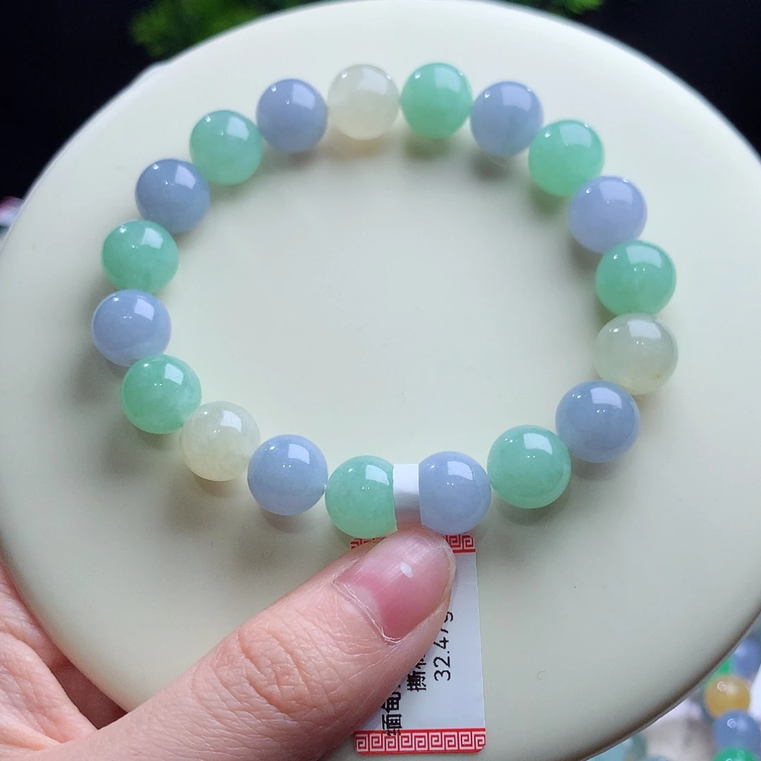 翡翠未镶嵌手串卡10