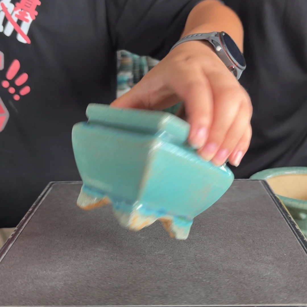 。一风堂石湾花盆 瑕疵 内7*7