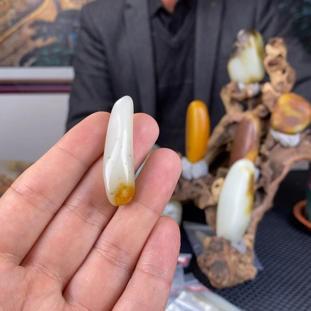 和田玉未镶嵌挂件7