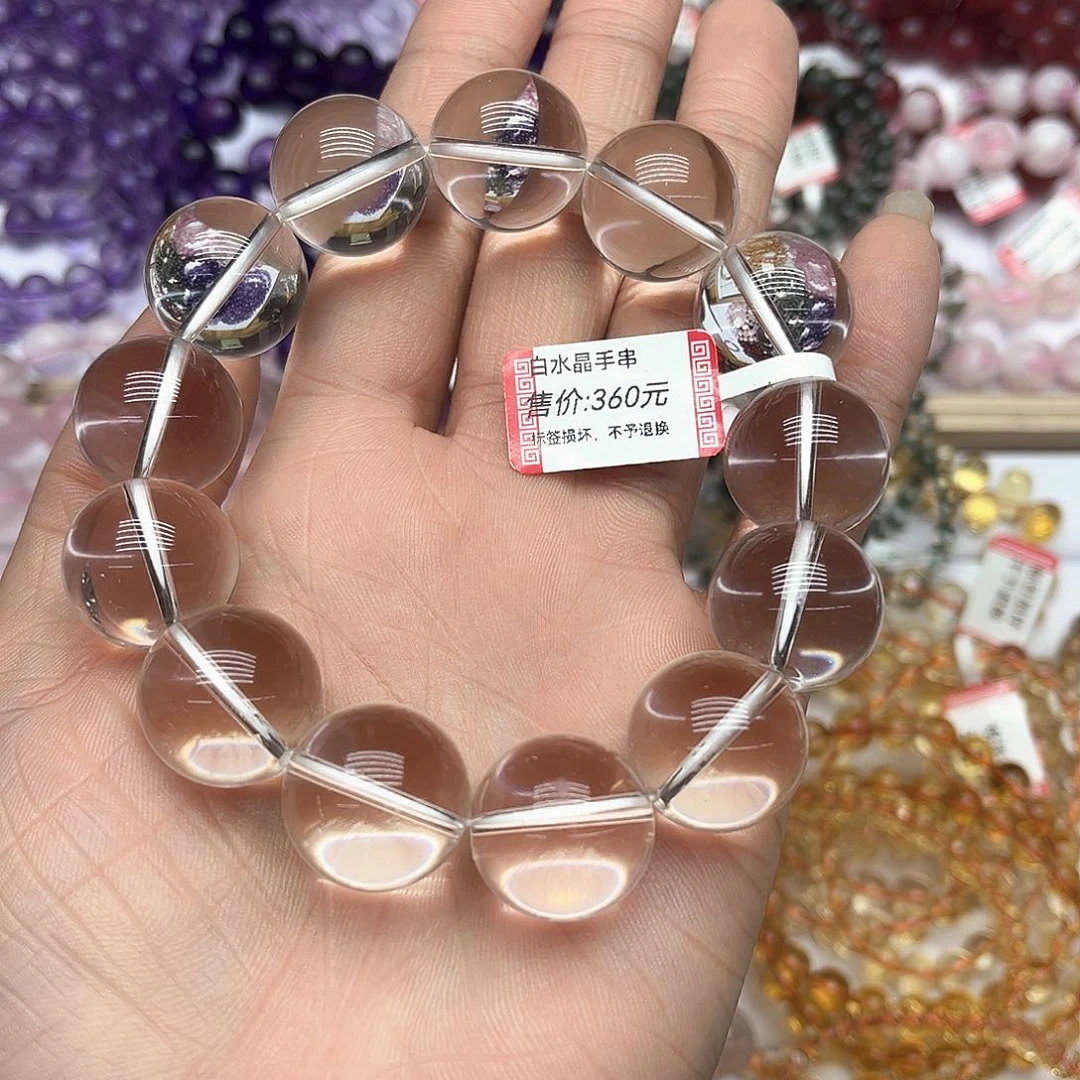 水晶手串未镶嵌白水晶手串